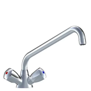 KWC Zweigriffmischer Schwenkauslauf GASTRO, A300, chromeline,112159 112159