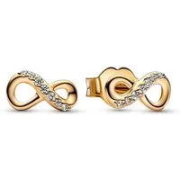 Pandora Paar Ohrstecker PANDORA Ohrstecker Infinity für Damen, vergoldet