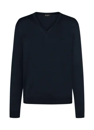 MAERZ Muenchen - Pullover V-Ausschnitt 1/1 Arm Black - Gr. - 52