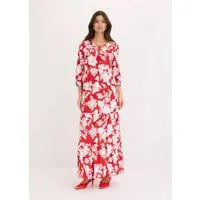 bonprix Maxikleid für Frühling und Sommer, aus Viskose, ausgestellte Passform