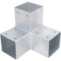 ROG-Gardenline Montagezubehör HOLZVERBINDER FÜR 70x70 MM BALKEN (HEB-032 ECKMODELL), verzinkter Stahl