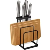 relaxdays Messerblock Messer- & Schneidebretthalter