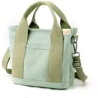 Cachito Handtasche Schultertasche Canvas, Umhängetasche Tote Bag mit Reißverschluss