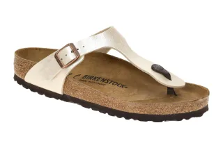 Birkenstock 943871 Gizeh BS Damen Pantoletten Wei? - graceful pearl white, An...