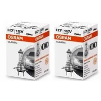 Osram KFZ-Ersatzleuchte OSRAM CLASSIC H7 PX26d 12 V 55 W (1er Faltschachtel), H7, 2 St., Warmweiß, Standard