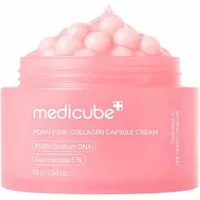 Medicube Tagescreme PDRN Pink Collagen Capsule Cream 55g – Hochwirksame Gesichtscreme mit PDRN, Collagen & Hyaluron – Für straffere, hydratisierte Haut, innovative Kapseltechnologie und Ceramide für intensive Hautpflege