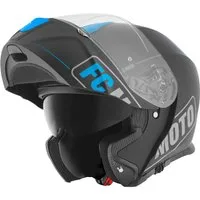 FC-Moto Motorradhelm Novo Straight Klapphelm, integriertes Sonnenvisier
