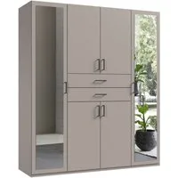 Wimex Kleiderschrank Diver Drehtürenschrank mit Spiegel, 180, 225 o. 270cm breit Bestseller Schlafzimmerschrank wahlweise 3 Innenausstattungen