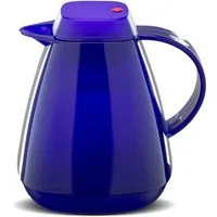 ROTPUNKT Isolierkanne 1,0 Liter 650 Glaseinsatz I hochwertig I Thermokanne I 24 Std heiß, (Kaffeekanne I Teekanne), robust und auslaufsicher