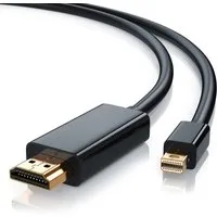 CSL Audio- & Video-Kabel, Mini DisplayPort, HDMI Typ A, (300 cm), Premium Full HD MiniDP Adapter Monitor Kabel - 3m