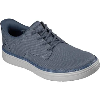 Skechers Hyland Justino Textile Herren Schuhe In Marineblau Mit Schnürung