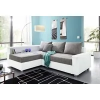 COLLECTION AB Ecksofa Relax L-Form, B: 223 cm, Schlaffunktion, Bettkasten, Regal & 1 Zierkissen, optional Licht