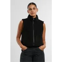 URBAN CLASSICS Sweatweste Ladies Short Sherpa Vest