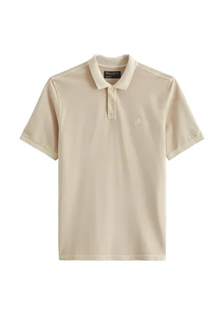 Marc OPolo Casual - Poloshirt Piqué regular garment-dyed Light Oat - Gr. - M