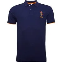 U.S. Polo Assn. Poloshirt Poloshirt Kurzarmshirt bunter Poloreiter (1-tlg., 1)