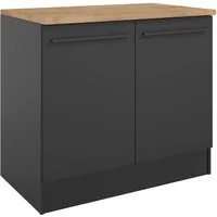 BASIC by Balculina Spülenschrank Jazz B/T/H 100x60x90 cm (1-St) Breite 100cm, Melaminbeschichtung