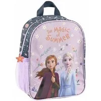 GOLDKIDS Schulranzen - Rucksack Kinder Schultasche (Kindergarten mit Aufdruck Kinderrucksack, 1-tlg., für Mädchen - Kinder Geschenk inkl), leuchtende Anhänger - Frozen Motiv