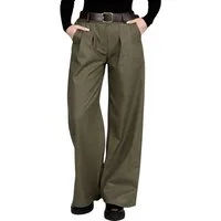 Mississhop Lederimitathose Damen Hose aus Kunstleder mit Gürtel M.403 Gr.36-38