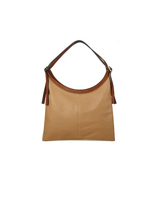 Giulia Monti Einkaufstasche Grau Beige Goldbraun