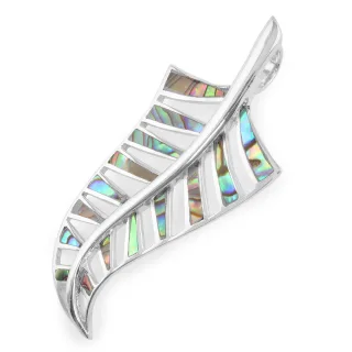 Neuseeland Farn Anh?nger aus 925 Silber