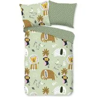 good morning Babybettwäsche Good Morning Kinder Baby Bettwäsche 100x135 Chuck Tiere Wild Safari, Baumwolle, 2 teilig, für den Sommer und Winter