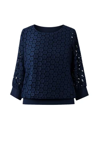 select! by Hermann Lange - Shirt marine - Gr. - 38