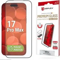 Displex Displayschutzglas Premium Glass Screen Protector mit EASY-ON MountMaster für Apple iPhone 17 Pro Max, Displayschutzfolie, Schutzfolie, Bildschirmschutz, kratz- & stoßfest