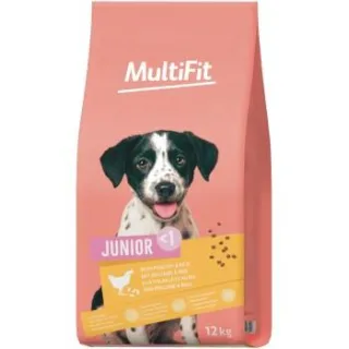 MultiFit Trockenfutter Hund Junior, mit Geflügel & Reis 2x12 kg