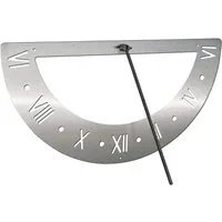 DanDiBo Gartenfigur Sonnenuhr Edelstahl für die Wand 70 cm Rostfrei 96687 Ausrichtbar, Edelstahl, Breite 70 cm, Rostfrei