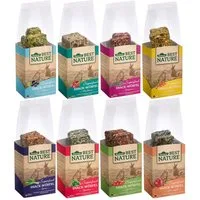 Dehner Best Nature Nagersnack, Superfood Würfel-Mix, 8 x 90 g Algen, Snack für: Zwergkaninchen, Meerschweinchen, Rennmäuse, Zwerghamster, Mäuse, Kaninchen, Hamster, mit Kräutern, Gemüse und Goji-Beeren