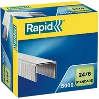 Rapid Heftklammer 24/6, 5.000 Stück/Pack, Heftleistung 20 Blatt
