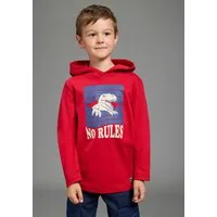 Scout Kapuzenshirt Kapuzenshirt mit coolem Dino-Druck - NEU von SCOUT Shirt mit Spruch: NO RULES, langarm, modischer Stil