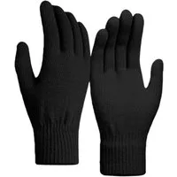 herémood Strickhandschuhe Winterhandschuhe Damen Herren Warme Thermo Outdoor Winter (Thermo Winterhandschuhe gestrickt - Damen Herren Unisex, Atmungsaktiv, Kälteschutz, weich & robust – Perfekte Geschenk)