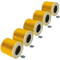 vhbw Patronenfilter passend für Kärcher WD 3 V-17, WD 3 S V-4, WD 3 V-4, WD 3 V-20, WD 3 S, für Staubsauger