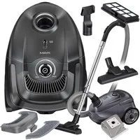 MPM Bodenstaubsauger MPM MOD-52 Beutelstaubsauger 850 W mit HEPA-Filter, 5-stufiges Filtersystem, 2-l-Mehrwegbeutel, Saugkraftregelung