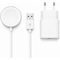 Ventarent Ladeset für Apple Watch mit magnetischem Ladekabel USB-Ladegerät (2000 mA, Set, Apple Watch Ladekabel + USB-Netzteil, Magnetische Ladefunktion, Apple Watch kompatibel, Set, Netzteil inkl)