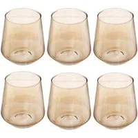 Secret de Gourmet Glas Gläser für kalte Getränke OLGA, champagnerfarben, 6er-Set, Glas