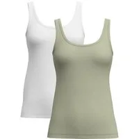 CALIDA Unterhemd Benefit Women Spec. Damen (2-St) im attraktiven Vorteilspack, mit natürlichem Glanz und glattem Griff