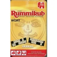 Jumbo Spiele Spiel Original Rummikub WORT Kompakt in Metalldose