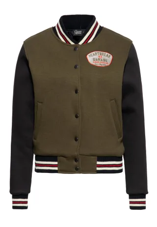 Queen Kerosin Damen College Jacke Heartbreak Garage