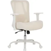 UEV Bürostuhl 230kg belastbarkeit ergonomisch, Schreibstuhl Mesh (verstellbare Armlehnen /atmungsaktiv Stoff /15cm dickem Sitzkissen), Chefsessel mit Wippfunktion für Schwergewichtige