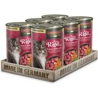 Leonardo Catfood Rind mit Wild & Süßkartoffel - getreidefreies Nassfutter 6x400g, Nassfutter für: Katzen