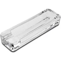 Coumo Aschenbecher Zigarrenaschenbecher Glas, Transparent, 1er Ablage, Schwer & edel