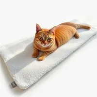 Piupet Tierdecke Selbstwärmende Katzendecke für die Fensterbank I Katzenbett I 90x25cm, Sherpa