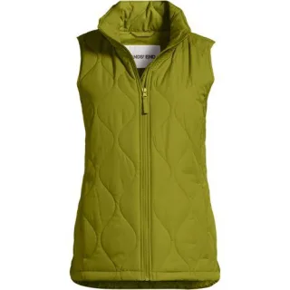 Isolierte Steppweste FeatherFree, Damen,  Grün, Polyester, by Lands' End