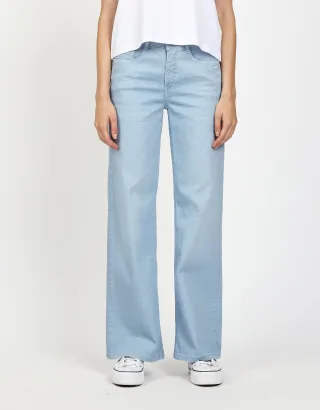 GANG Damen 94AMELIE WIDE - wide fit Hose sky blue wash