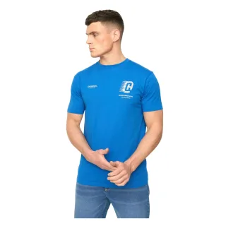 Crosshatch - "Morville" T-Shirt für Herren, Baumwolle (Königsblau)