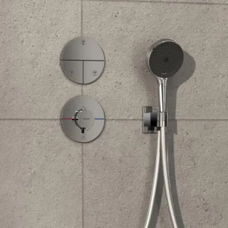 hansgrohe ShowerSelect Comfort S Thermostat 15562000 Unterputz, für 1 Verbraucher und einen zusätzlichen Abgang, chrom