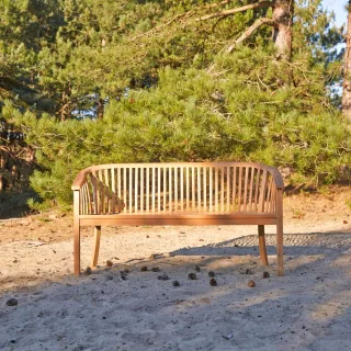 Outdoorbank für den Garten Balkon Veranda aus Teakholz Ernest 140 cm