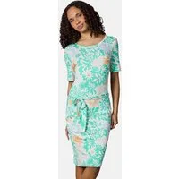 Ragwear Sommerkleid Taggiana Print YOUMODO Damen Midikleid mit Taillenband und Taschen